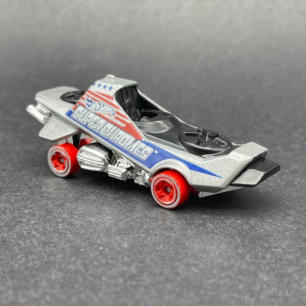 Hot Wheels Super Chromes Hover‎ & Out Silver Vehicle Diecast 1/64 Scale